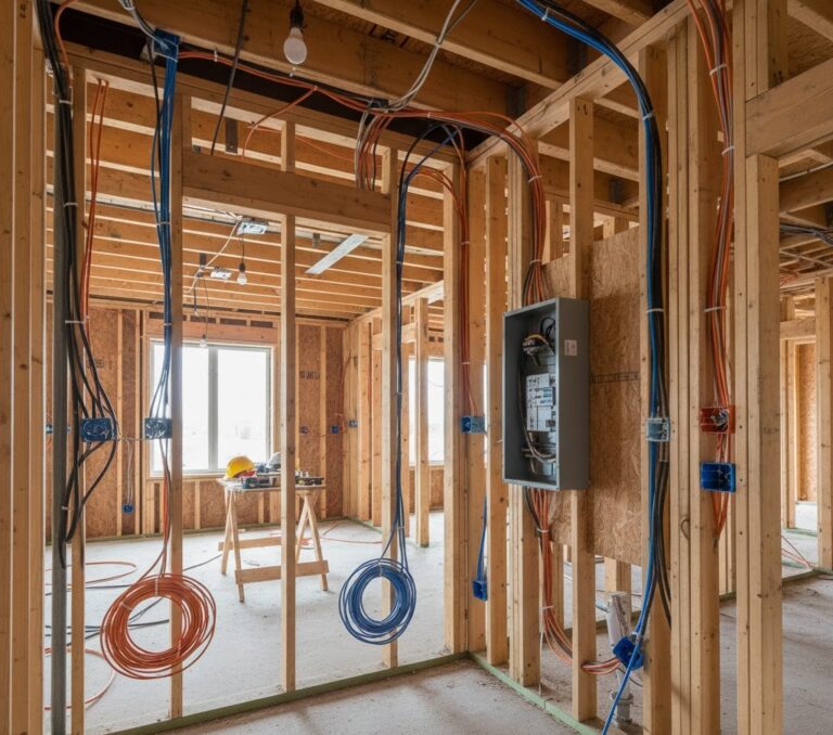 electric wire in progress